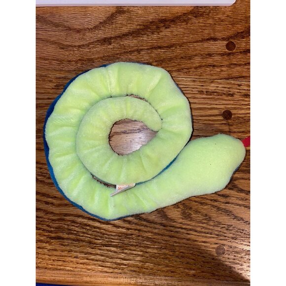 Ty Beanie Babies Hissy Plush Snake 1997 Blue & Green Polyester Fiber Collectible - Picture 2 of 8